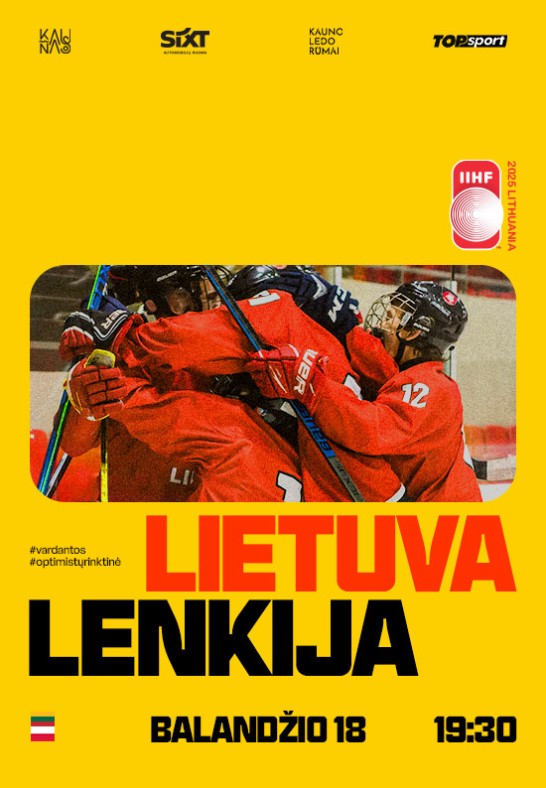 Lietuva - Lenkija. U18 pasaulio ledo ritulio čempionatas