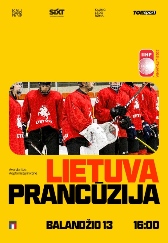 Prancūzija - Lietuva. U18 pasaulio ledo ritulio čempionatas