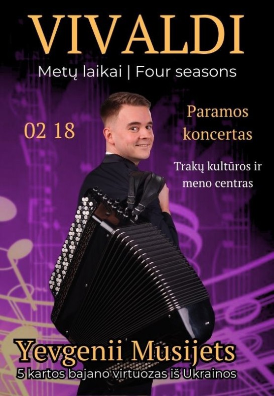 (Trakai) Vivaldi ''Metų laikai''  paramos koncertas