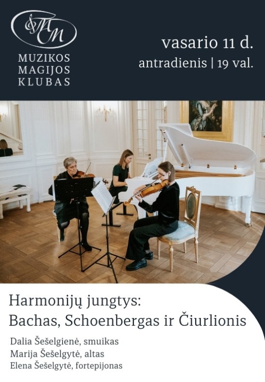 Harmonijų jungtys: Bachas, Schoenbergas ir Čiurlionis