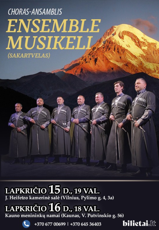 Unikalus folkloro choro - ansamblio ''Ensemble Musikeli'' (Sakartvelas) koncertas | Kaunas