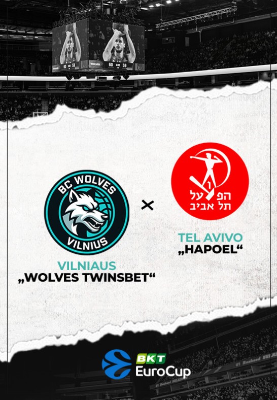 Vilniaus ''Wolves Twinsbet'' - Tel Avivo ''Hapoel''