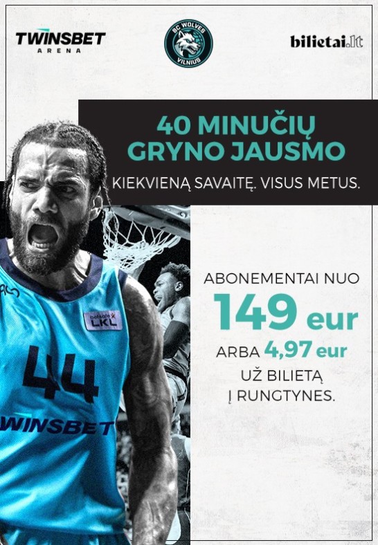 ABONEMENTAS. Wolves Twinsbet 2024-2025 sezonas