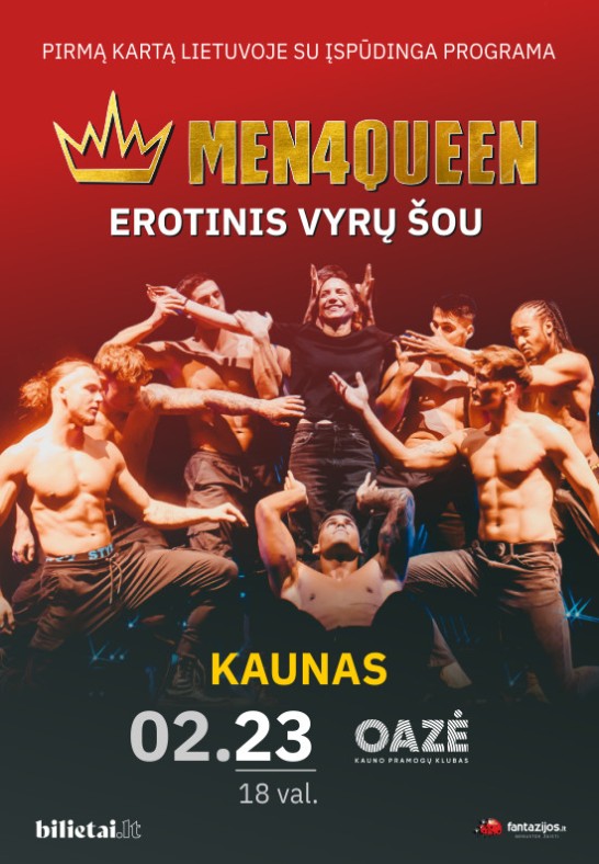 MEN4QUEEN (ČEKIJA) Vyrų erotinis šou | Kaunas