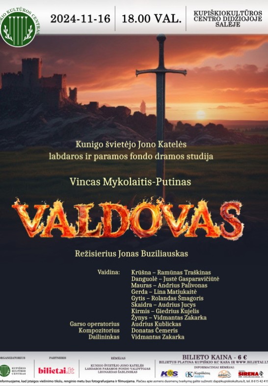 Spektaklis VALDOVAS