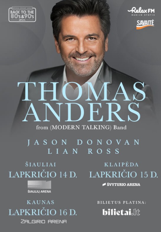 THOMAS ANDERS from MODERN TALKING | JASON DONOVAN | LIAN ROSS